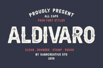 Aldivaro Font Family - Low Cost Fonts