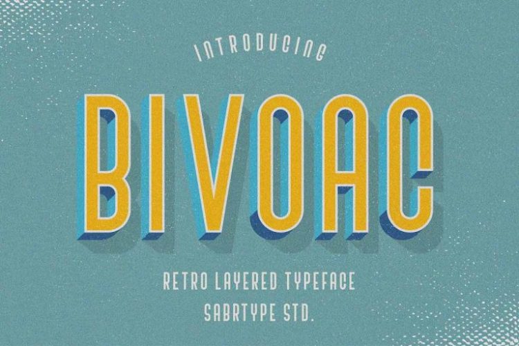 Bivoac Font Layered - Low Cost Fonts