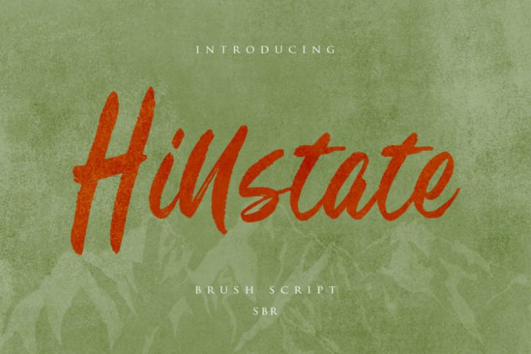 Hillstate Font - Low Cost Font