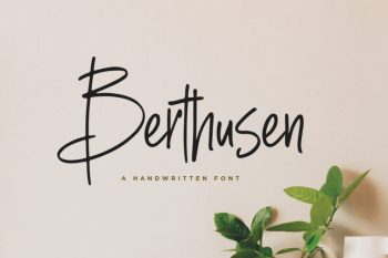 Berthusen Font - Low Cost Font