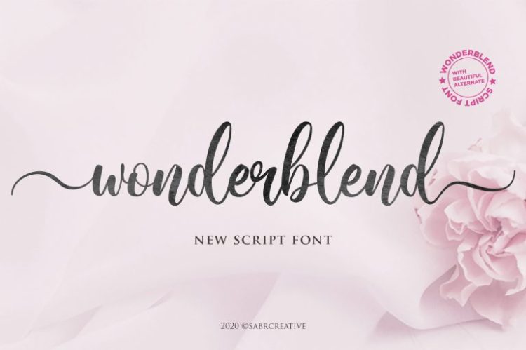 Wonderblend Font - Low Cost Font