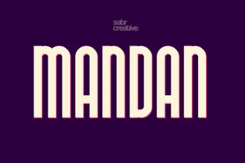 Mandan Font Low Cost Font
